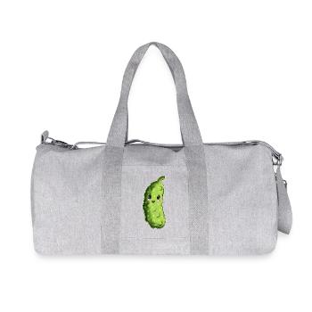 Dessin animé câlin au concombre - Sac de sport en toile recyclée Stanley/Stella - gris chiné - Devant