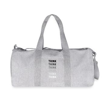 T-shirt d'art visuel Pensées - Sac de sport en toile recyclée Stanley/Stella - gris chiné - Devant
