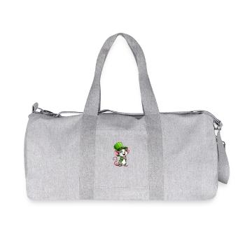 Rat mignon de la Saint-Patrick - Sac de sport en toile recyclée Stanley/Stella - gris chiné - Devant