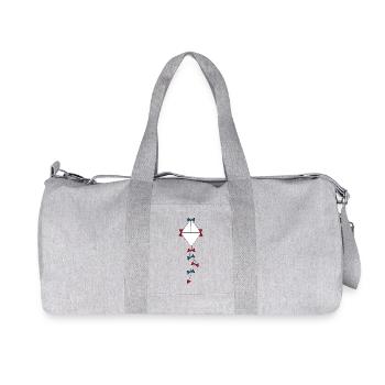 Drachen bunt Herbst - Recycelte Canvas-Sporttasche von Stanley/Stella - Grau meliert - Vorne