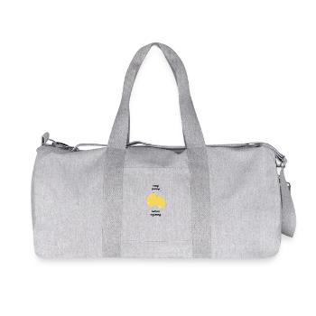 Easy Peasy Lemon Squeezy - Idée cadeau - Cadeau - Sac de sport en toile recyclée Stanley/Stella - gris chiné - Devant