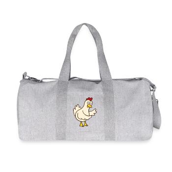 chicken - Recycled Canvas Sports Bag by Stanley/Stella - heather grey - Front