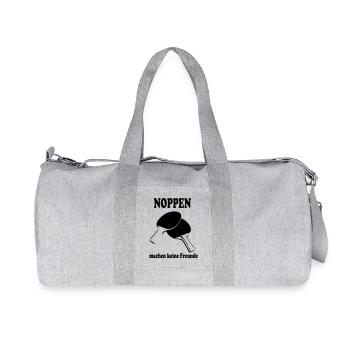 Noppen machen keine Freunde - Recycelte Canvas-Sporttasche von Stanley/Stella - Grau meliert - Vorne