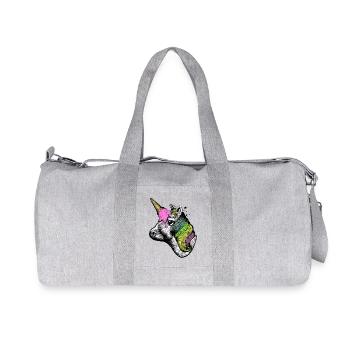 unicorn - Recycled Canvas Sports Bag by Stanley/Stella - heather grey - Front