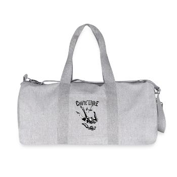 Qui ne saute pas ne volera jamais - Sac de sport en toile recyclée Stanley/Stella - gris chiné - Devant