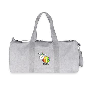 Rainbow Sheep - Recycled Canvas Sports Bag by Stanley/Stella - heather grey - Front