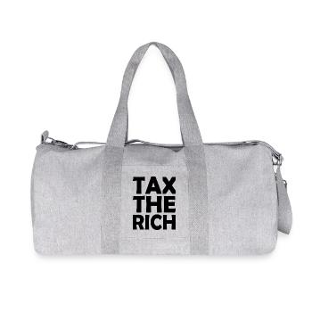 Tax the rich - Sac de sport en toile recyclée Stanley/Stella - gris chiné - Devant