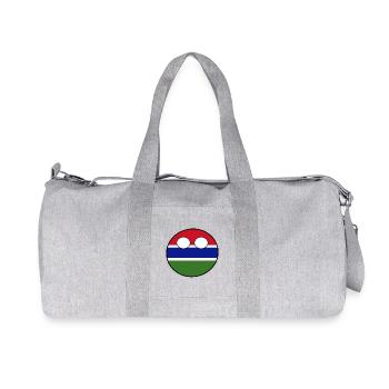 Countryball Country Home Gambia - Recycled Canvas Sports Bag by Stanley/Stella - heather grey - Front