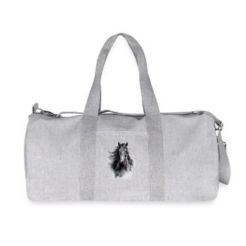 Schwarzes Pferd - Recycelte Canvas-Sporttasche von Stanley/Stella - Grau meliert - Vorne
