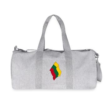 Flag Lithuania - Recycled Canvas Sports Bag by Stanley/Stella - heather grey - Front