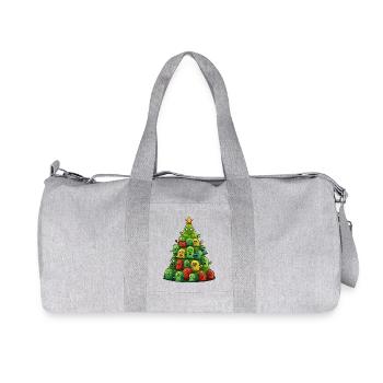 Des extraterrestres de Noël fantaisistes - un extraterrestre - Sac de sport en toile recyclée Stanley/Stella - gris chiné - Devant