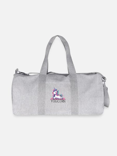 Yogicorn – Yoga Licorn Humor Design - Sac de sport en toile recyclée Stanley/Stella - gris chiné