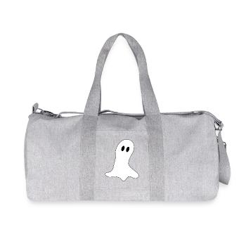 Halloween T-shirt Ghost spooky cute - Recycled Canvas Sports Bag by Stanley/Stella - heather grey - Front