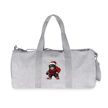 Gorilla Christmas Cool X-Mas - Recycled Canvas Sports Bag by Stanley/Stella - heather grey - Front