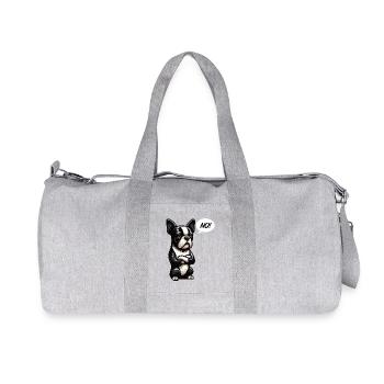 Pas de Boston Terrier Boston Propriétaire d’un Boston terrier - Sac de sport en toile recyclée Stanley/Stella - gris chiné - Devant
