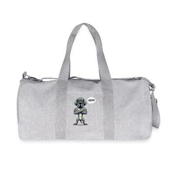 Nein Deutsche Dogge Doggen Doggenbesitzer - Recycelte Canvas-Sporttasche von Stanley/Stella - Grau meliert - Vorne