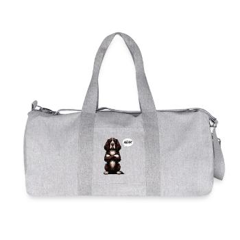 Nein Münsterländer Münsterländerbesitzer - Recycelte Canvas-Sporttasche von Stanley/Stella - Grau meliert - Vorne
