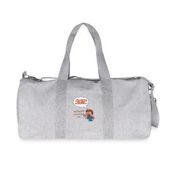 Angry report of the edge throwing Junge Feldweg - Recycled Canvas Sports Bag by Stanley/Stella - heather grey - Front