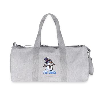 Je suis cool - Bonhomme de neige cool - Sac de sport en toile recyclée Stanley/Stella - gris chiné - Devant