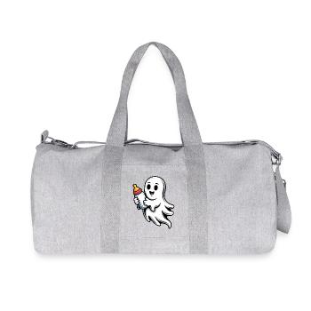 Little Ghost with Vial - Recycled Canvas Sports Bag by Stanley/Stella - heather grey - Front