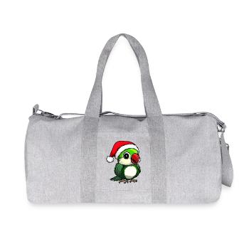 Christmas Parrot - Recycled Canvas Sports Bag by Stanley/Stella - heather grey - Front