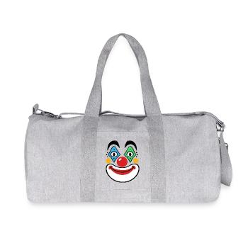 Carnival Costume Clown Confetti Carnival Funny - Recycled Canvas Sports Bag by Stanley/Stella - heather grey - Front