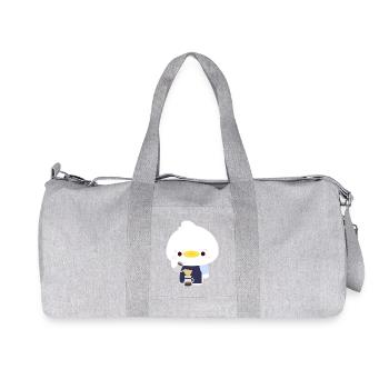 Kawaii Barista Duck - Recycled Canvas Sports Bag by Stanley/Stella - heather grey - Front