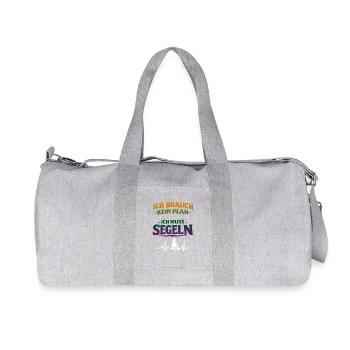 Je dois naviguer - Sac de sport en toile recyclée Stanley/Stella - gris chiné - Devant