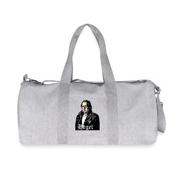 Hegel Philosopher Rebel Portrait - Recycled Canvas Sports Bag by Stanley/Stella - heather grey - Front