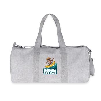 Banana Surf Club Monkey - Recycled Canvas Sports Bag by Stanley/Stella - heather grey - Front
