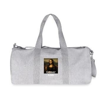 Gamer Lisa Leonardo Da Vinci Videospiel Mona Lisa - Recycelte Canvas-Sporttasche von Stanley/Stella - Grau meliert - Vorne