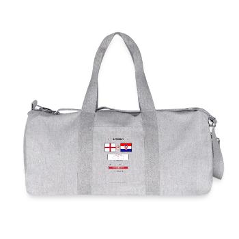 England vs Croatia Football Score Card - Recycled Canvas Sports Bag by Stanley/Stella - heather grey - Front