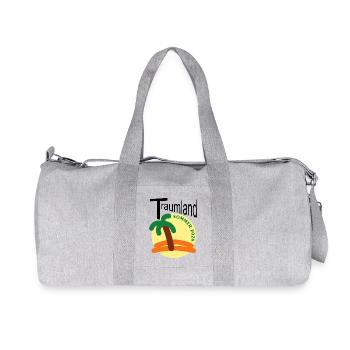 Palmensommer 2026 Badge - Recycelte Canvas-Sporttasche von Stanley/Stella - Grau meliert - Vorne