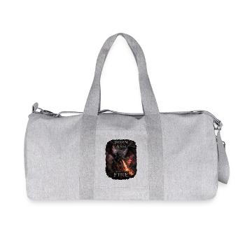 Drachenfeuer aus Asche - Recycelte Canvas-Sporttasche von Stanley/Stella - Grau meliert - Vorne