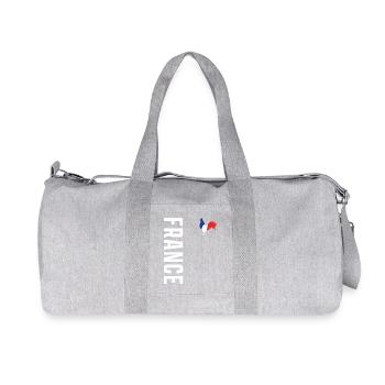 France Flag Rooster Patriotic Fan Pride Forever - Recycelte Canvas-Sporttasche von Stanley/Stella - Grau meliert - Vorne