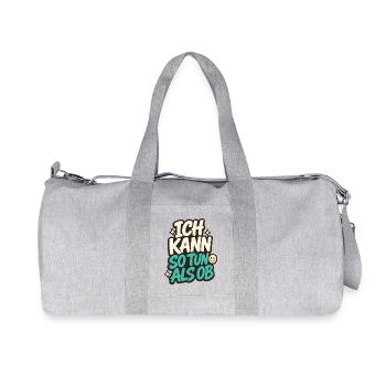 ICH KANN SO TUN ALS OB - Recycelte Canvas-Sporttasche von Stanley/Stella - Grau meliert - Vorne