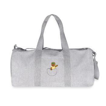 COOKIE IN POCKET - Recycled Canvas Sports Bag by Stanley/Stella - heather grey - Front