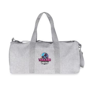Thailand 2025 Palmen - Recycelte Canvas-Sporttasche von Stanley/Stella - Grau meliert - Vorne