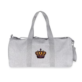 Krone - Recycelte Canvas-Sporttasche von Stanley/Stella - Grau meliert - Vorne