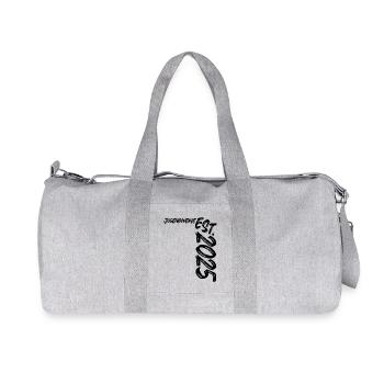 Jugendweihe Est. 2025 - Recycelte Canvas-Sporttasche von Stanley/Stella - Grau meliert - Vorne