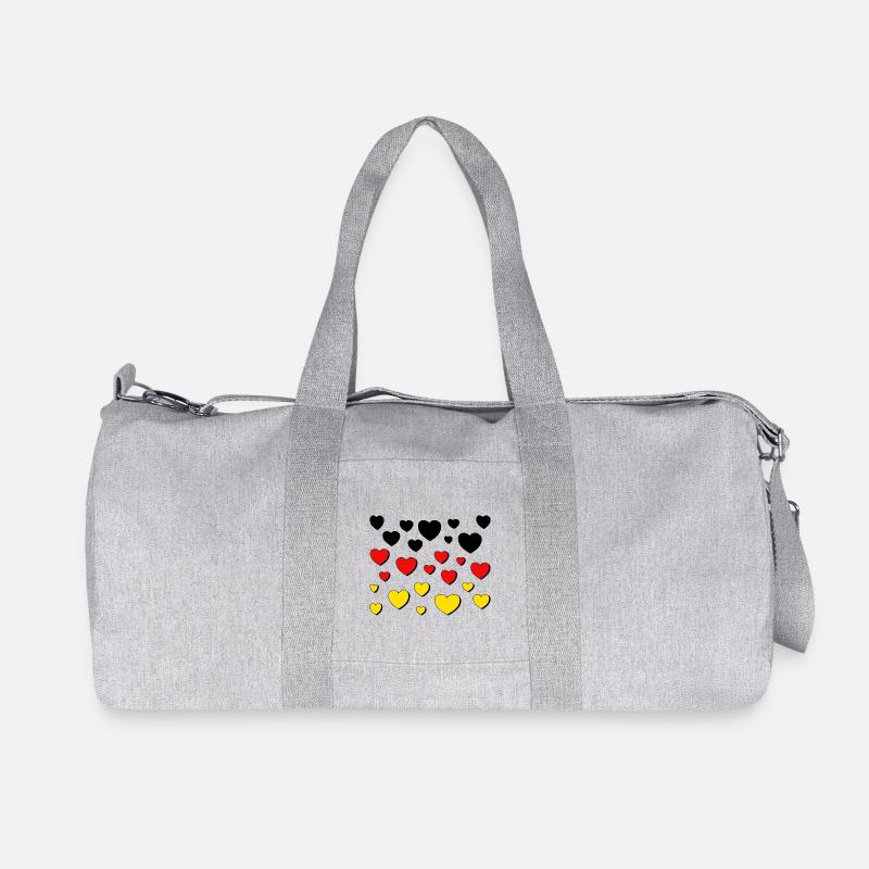 deutschland schwarz rot gold - Recycelte Canvas-Sporttasche von Stanley/Stella - Grau meliert