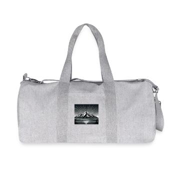 Mountains - Recycled Canvas Sports Bag by Stanley/Stella - heather grey - Front