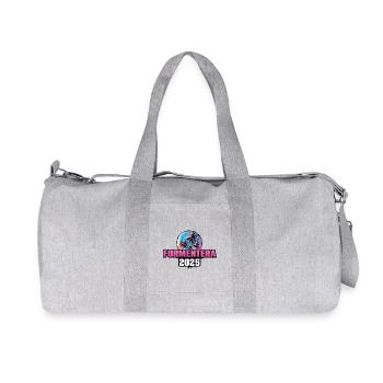 Formentera 2025 Palmen - Recycelte Canvas-Sporttasche von Stanley/Stella - Grau meliert - Vorne