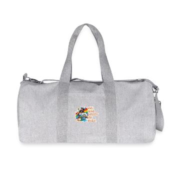 Good man takes care of himself - cooking joy - Recycled Canvas Sports Bag by Stanley/Stella - heather grey - Front