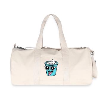 Cups Crème Frech Yoghurt Cream Cream Cream Pudding - Recycled Canvas Sports Bag by Stanley/Stella - natural - Front