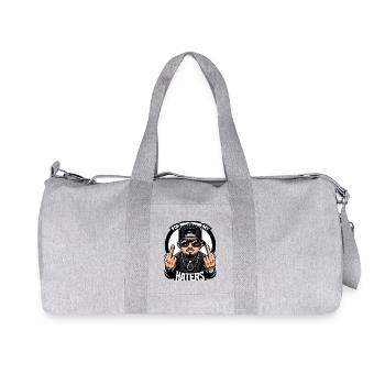 Cool Gangsters - Recycled Canvas Sports Bag by Stanley/Stella - heather grey - Front