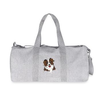 Australian Shepherd - Recycled Canvas Sports Bag by Stanley/Stella - heather grey - Front