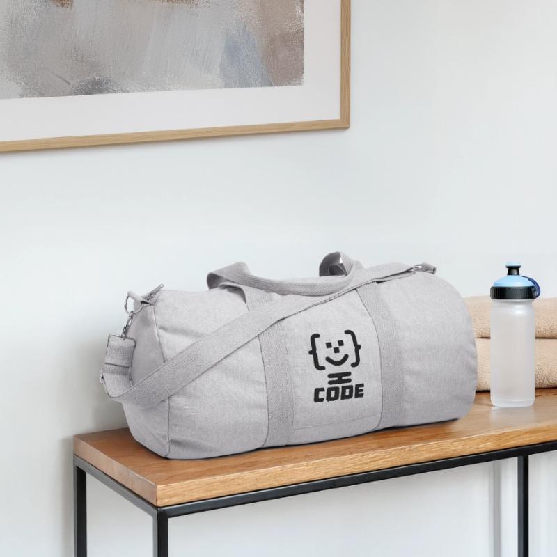 Logo du code du programmeur principal avec texte CODE Sac de sport en toile recyclée Stanley/Stella