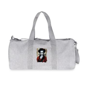 Geisha Vampire - Recycled Canvas Sports Bag by Stanley/Stella - heather grey - Front