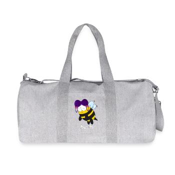 bee h - Recycelte Canvas-Sporttasche von Stanley/Stella - Grau meliert - Vorne
